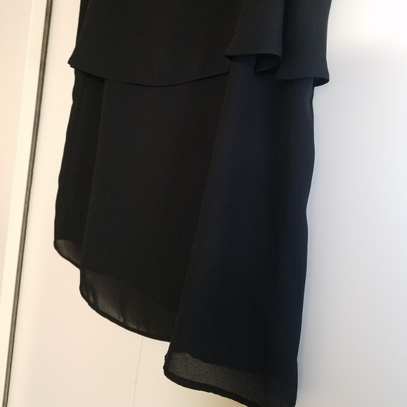 ASOS Black Ruffled Sleeveless Blouse - Picture 4 of 7